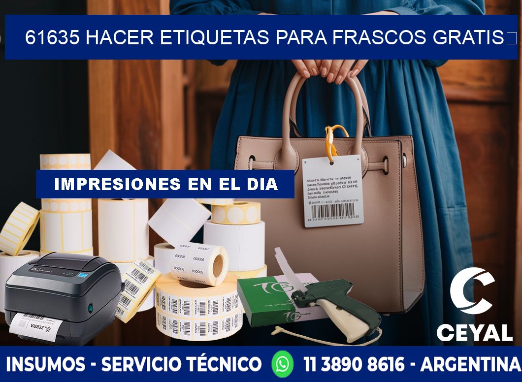 61635 Hacer etiquetas para frascos gratis 